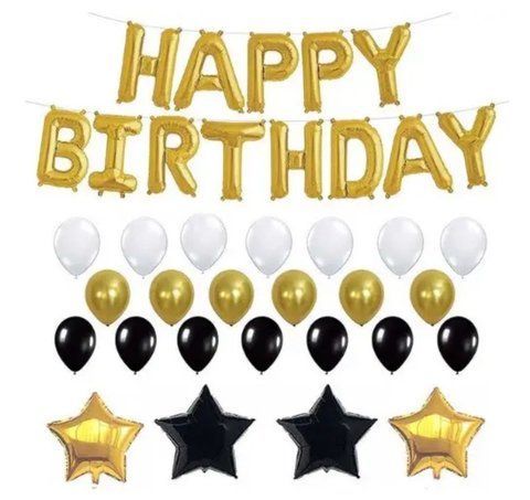 Набір куль на день народження HAPPY BIRTHDAY 01 737630343 фото
