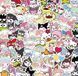 Набір вінілових стикерів дитячих наліпок з Мультфільмів Hello Kitty My Melody 50 шт 1839283306 фото 1