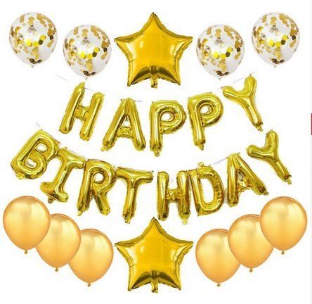Набір куль на день народження HAPPY BIRTHDAY 10 852229872 фото