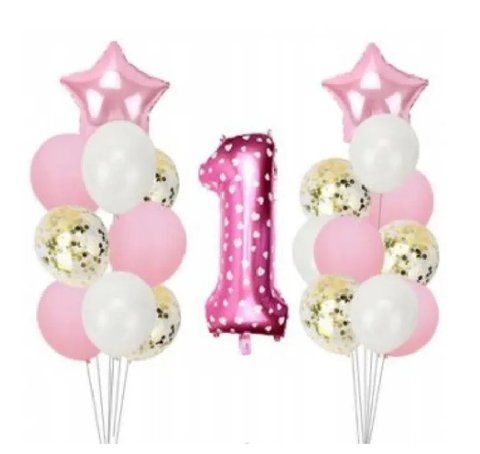 Набір куль на день народження HAPPY BIRTHDAY 17 1010122733 фото